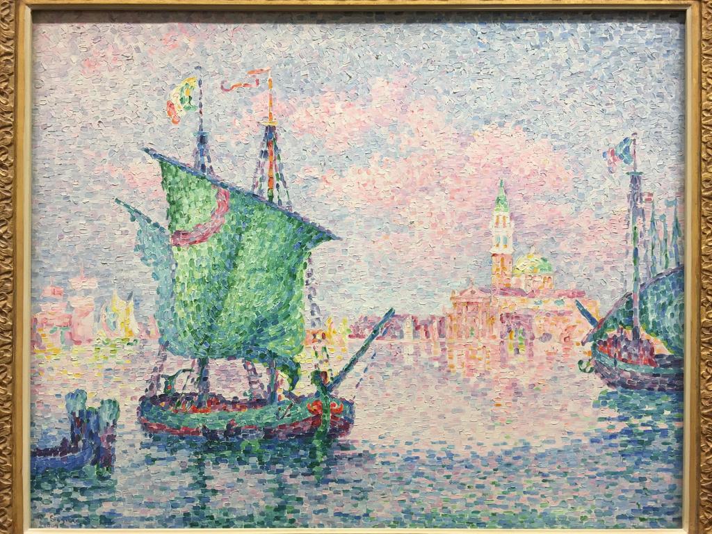 Signac painting in the Albertina Museum at Vienna, Austria